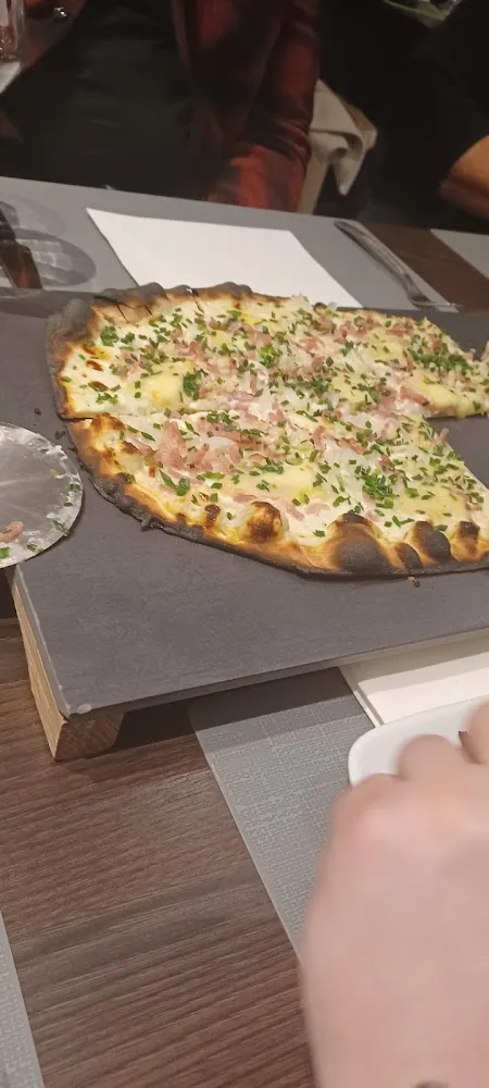 Tarte Flambée Ail Ciboulette